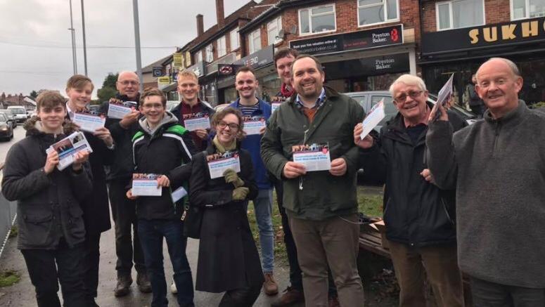 Volunteers Leafletting in Headingley