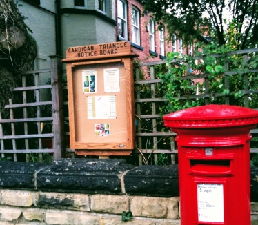 Cardigan Triangle Noticeboard Headingley